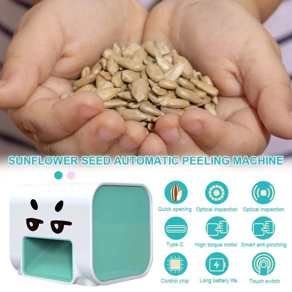 

2021Lazy Electric Melon Seed Machine Household Automatic Seedshelling Machine Child Assist Electric Clean Seeds Holiday Gifts
