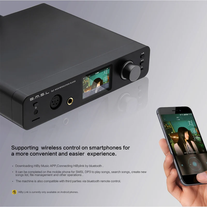 SMSL DP3 Hi Res сбалансированный цифровой плеер ES9018Q2C ЦАП двухсторонний Bluetooth /wifi/DSD