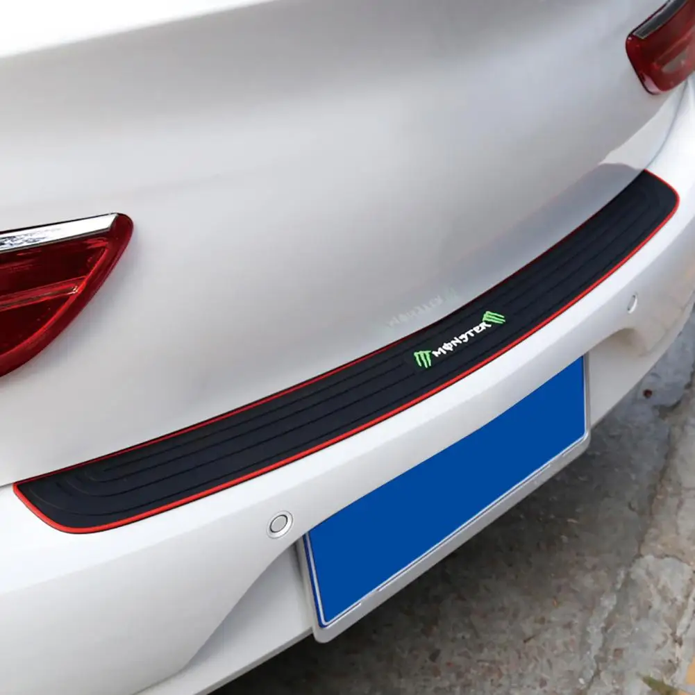 Car Trunk Protective Strip Bumper Anti-collision Anti-slip Tail Door Trim Threshold Rear Guard Plate Protection Stickers | Автомобили и