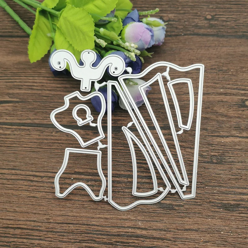 9 шт./набор женское платье свадебные трафареты для резки металла DIY скрапбукинга