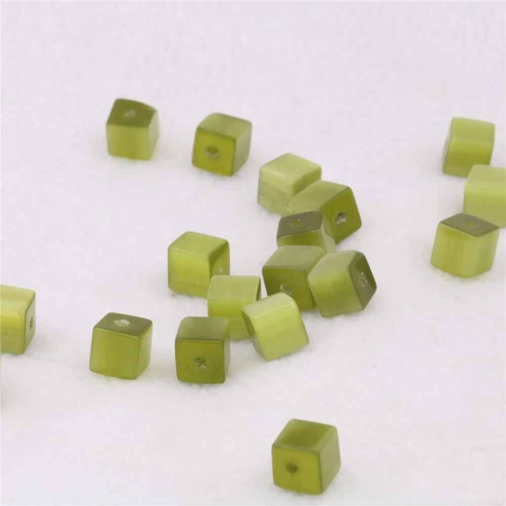 Акриловые бусины-разделители квадратной формы 6 мм незакрепленные бусины