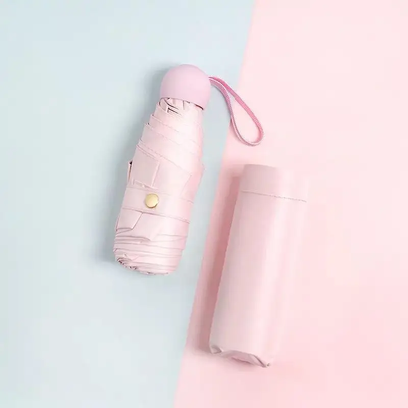 Мини карманный милый зонтик для девушек маленькие складные зонтики Солнечный