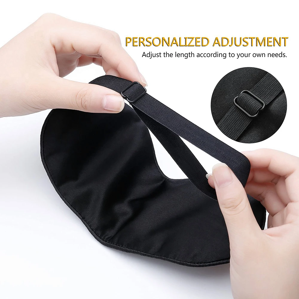 Очень мягкая и приятная на ощупь ткань Ночная маска для лица основе чистого натурального шелка шелковые