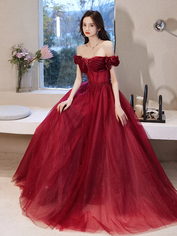 Женское вечернее платье до пола SSYFashion элегантное ТРАПЕЦИЕВИДНОЕ ПЛАТЬЕ серого