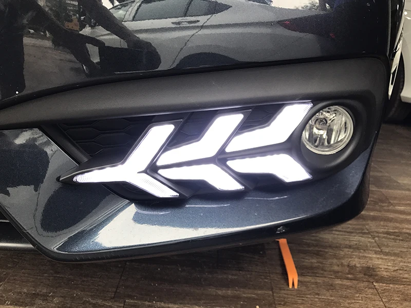 2 шт. для Honda Civic 10th 2016 2017 2018 автомобиля светодиодный DRL Габаритные огни Задний