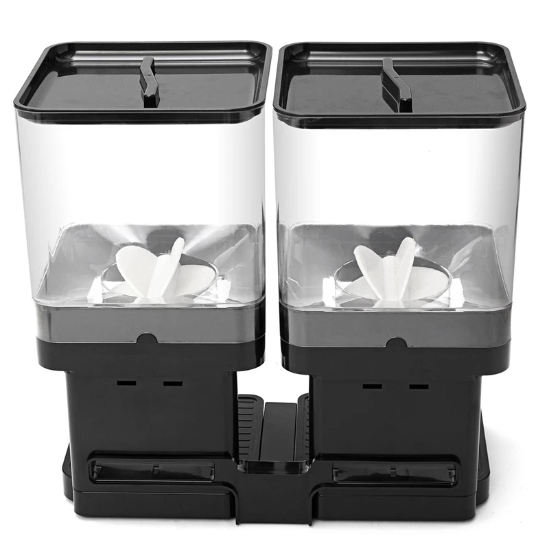 Горячая XD Двойной диспенсер для зерновых контейнер хранения сухих продуктов