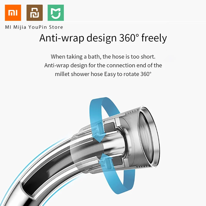 Набор насадок для душа Xiaomi Mijia Diiib 3 режима 360 градусов 120 мм 53 отверстия массажа