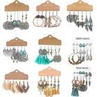 Женские серьги-подвески с кисточками, серебристые, с геометрическим дизайном, с Эд-камнем, для вечерние, 47 моделей, ювелирные изделия из старинных серег