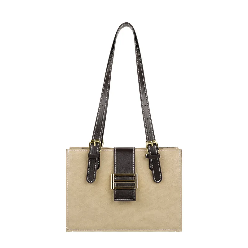 

Simple Fashion Hand-held Single-shouldered Bag Girl 2020 Fall New High-grade Feeling 100 Bag Texture Small Bag