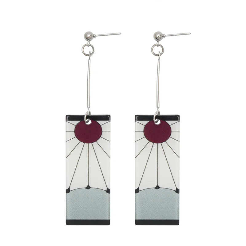 

Горячие предложения акриловые серьги-подвески для убийц демонов серьги для косплея аксессуары памятные подарки для друзей Аниме периферий...