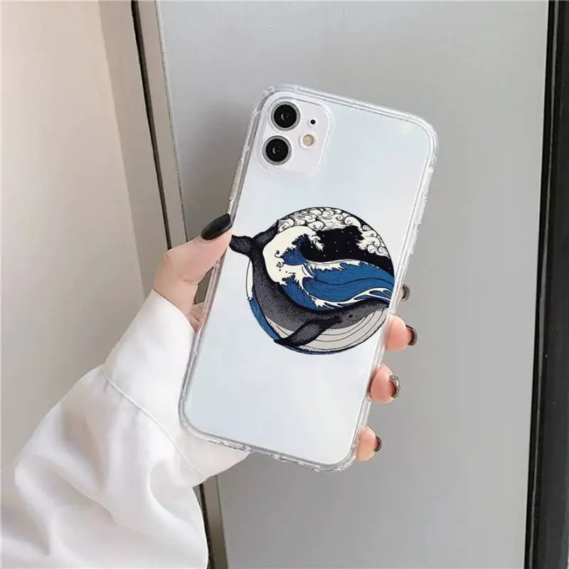 

The Big Wave of kanagawa Phone Case Transparent for iPhone 11 12 mini pro XS MAX 8 7 6 6S Plus X 5S SE 2020 XR