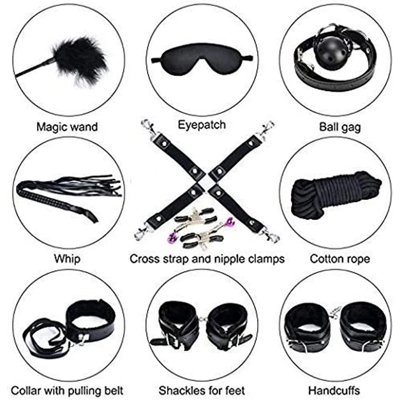 10 шт. интимные игрушки для женщин БДСМ эротический Набор бондажа товары взрослых