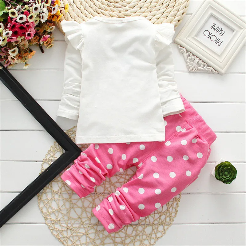 baby dress set for girl Winter Girls Clothing Clothes Bow Tops T Shirt+pants 2 pcs Kids Clothes Baby Girl Infant Clothing Kids Jogging Suits Baby Clothing Set for boy