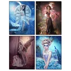 Алмазная живопись, Новое поступление, фантазия, черная роза, полная Алмазная вышивка, мозаика, наборы для вышивки крестиком, Готический Декор для дома