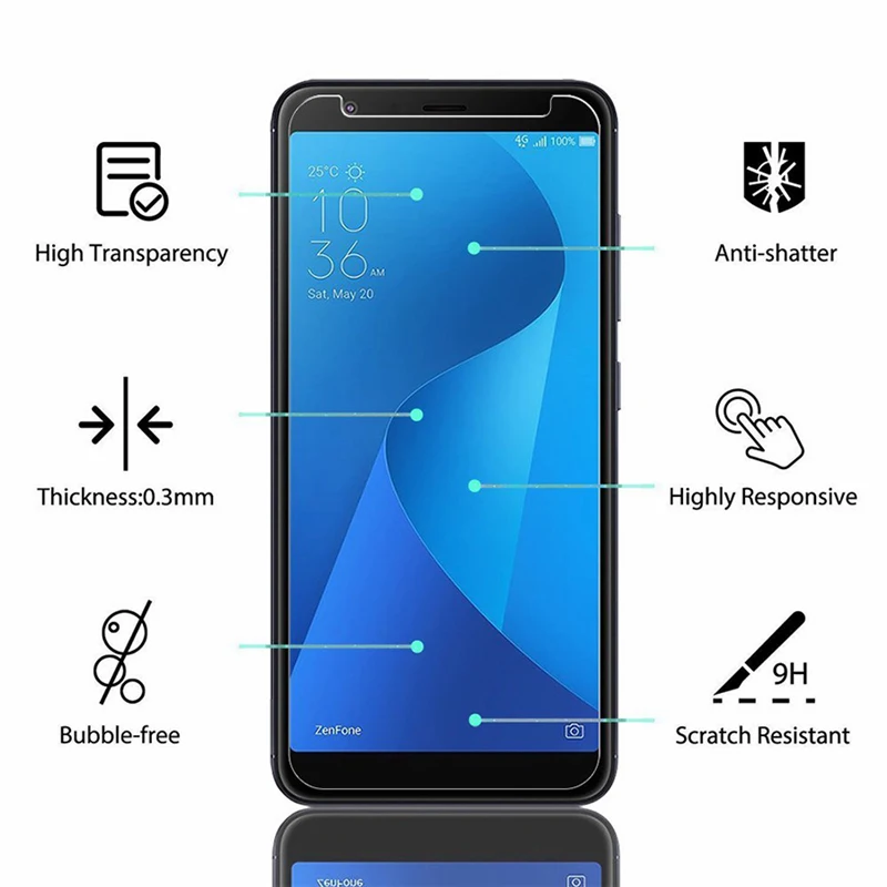 ZB452KG ZB500KL ZB551KL ZC500TG ZC600KL ZE620KL 9H HD закаленное стекло для Asus Zenfone Go 5 Lite 5Z|Защитные