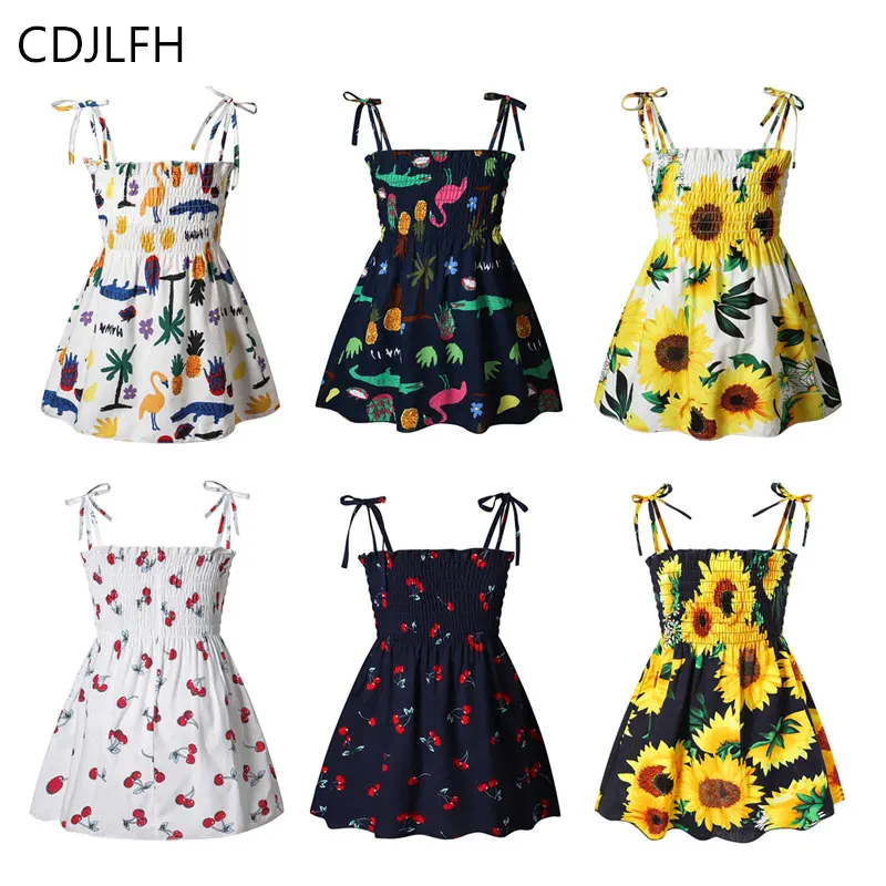 

2021 Cotton Summer 15 Style Girls Dress Kids Sleeveless Princess Pageant Gown Wedding Birthday Party Vestidos Clothes Sundress