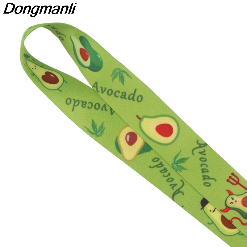 P3989 Dongmanli авокадо брелок Lanyards держатель удостоверения личности ID карта Пропуск Тренажерный зал мобильный телефон USB бейдж держатель ключевой ремень
