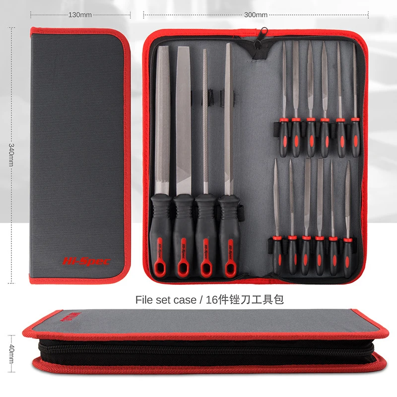 

16pcs File Set 200mm Flat Metal Rasp Needle Files Set Wood Carving Tools for Steel Rasp Needle Filing Woodworking Hand File Tool