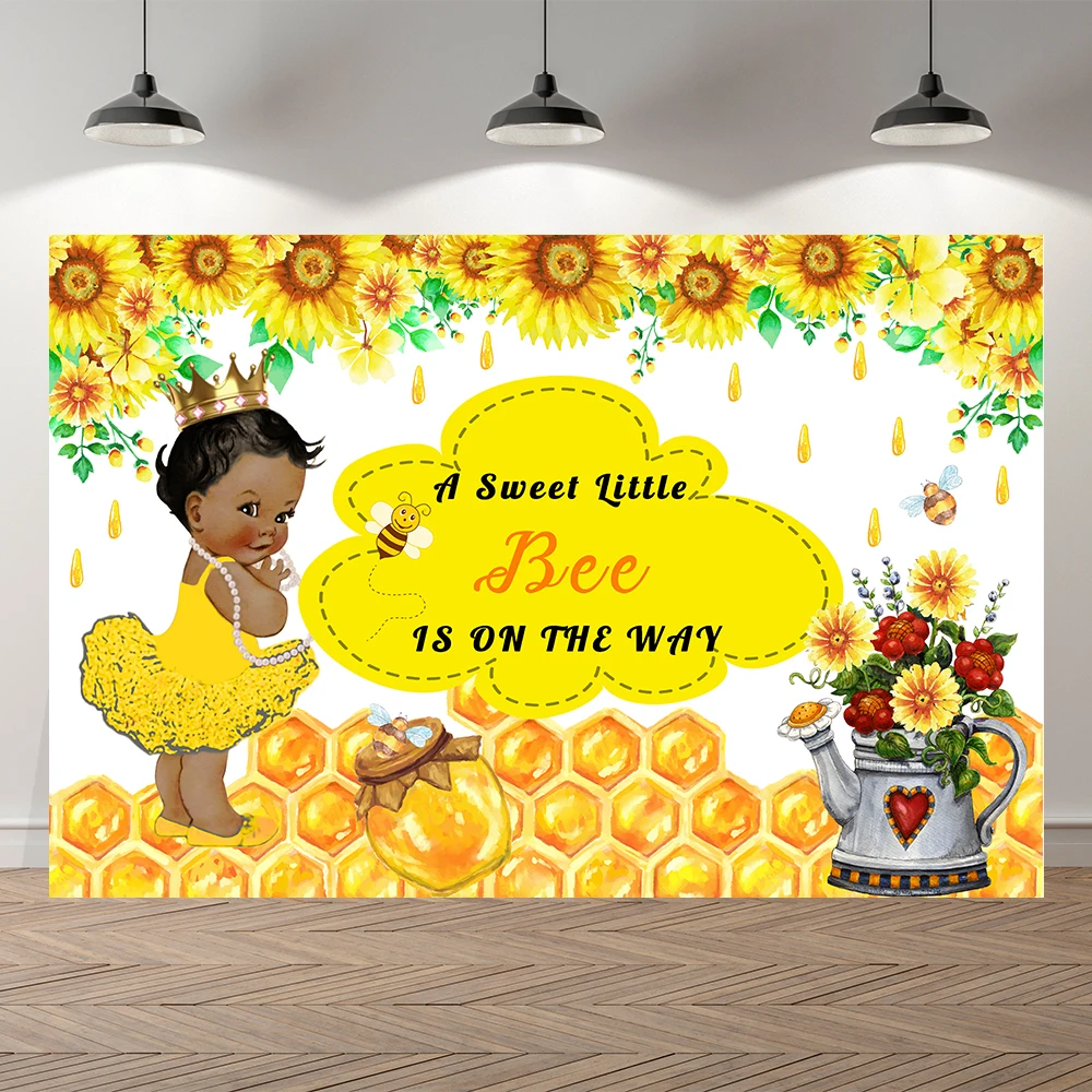 

Neoback Мёд милые пчелами для маленьких девочек платье принцессы для маленьких девочек, на пути вечерние фон на заказ для дня рождения украшени...