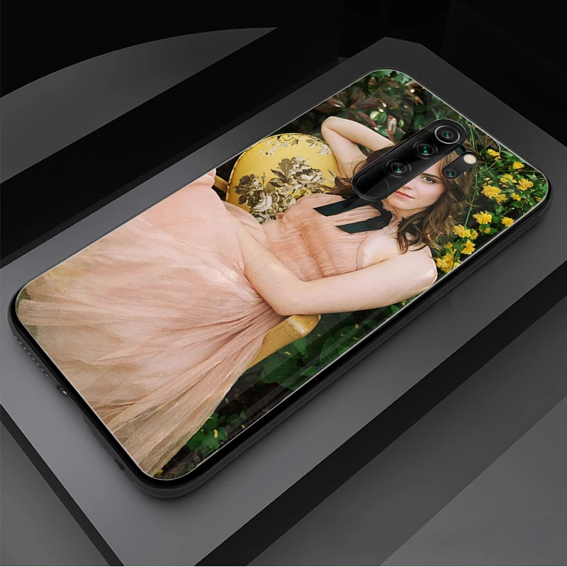 Эмма Ватсон чехол из закаленного стекла для телефона Xiaomi Redmi Note 5 6 7 8 9 Pro Note8T Note9S