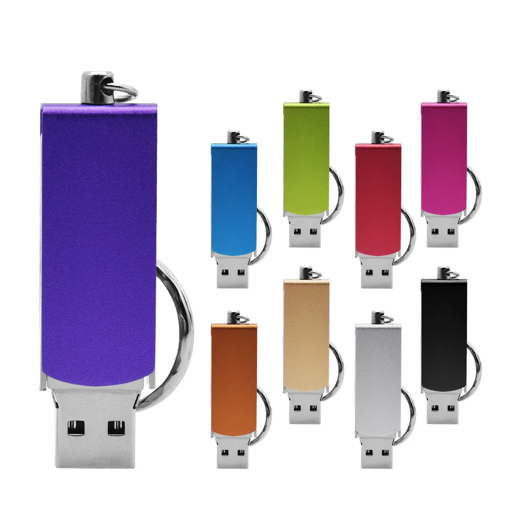 Цветной металлический USB флеш-накопитель с логотипом под заказ 4 ГБ 8 16 32 64 128 Usb 2 0
