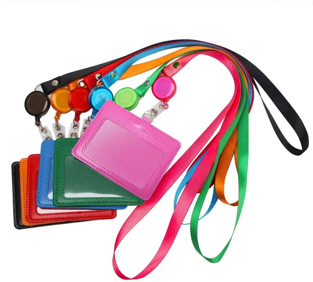 Сверхпрочный держатель для значков кожаный идентификационный кошелек с