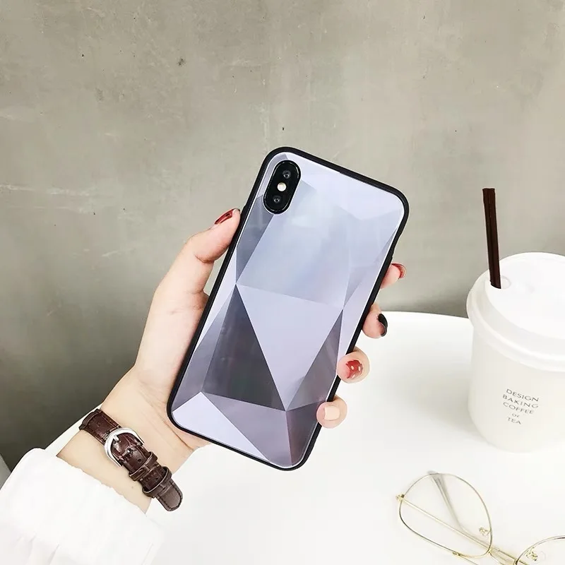 Креативный 3D Алмазный чехол для телефона iPhone X XS XR XSMax 8 7 6 6S PluS стекло зеркало из
