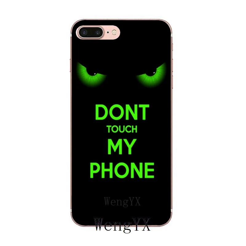 Чехол Don't touch my phone для Samsung Galaxy A70 A60 A50 A40 A30 A10 A9s A8 A6s J4 J6 Prime Plus 2018 | Мобильные