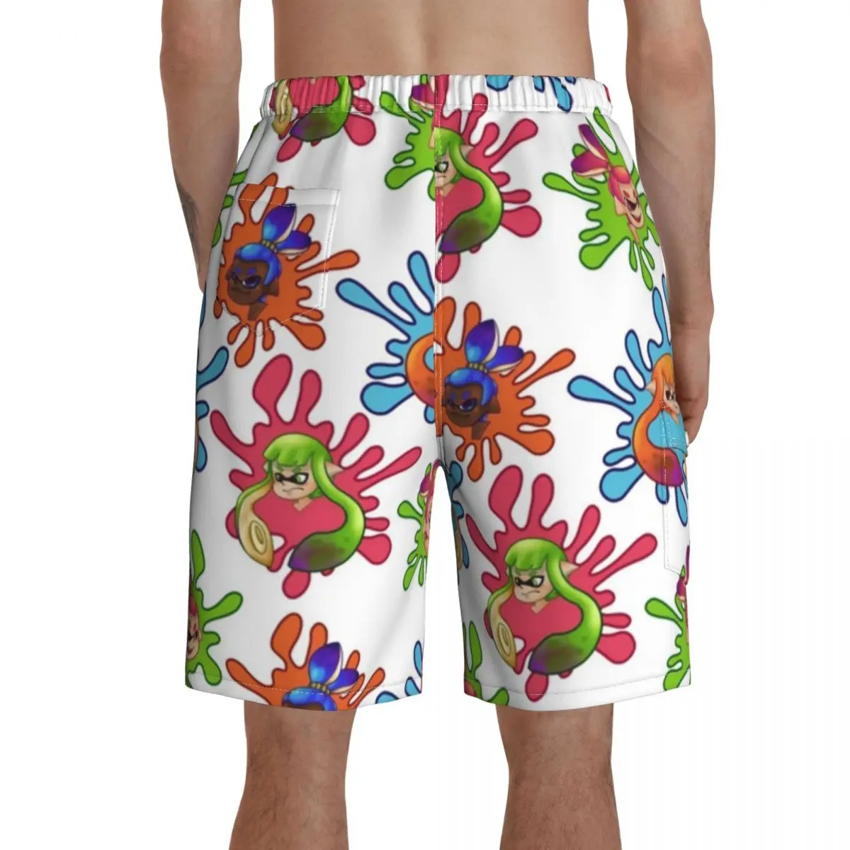

Splatoon Board Shorts Swimming Trunks Polyester Men Beach Funny Swim Trunks