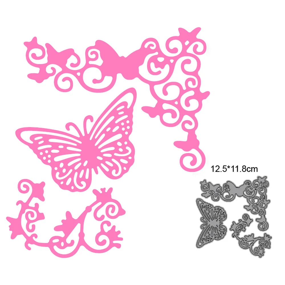 

metal cutting dies cut die mold flower vines butterfly decoration Scrapbooking paper craft knife mould blade punch stencils dies