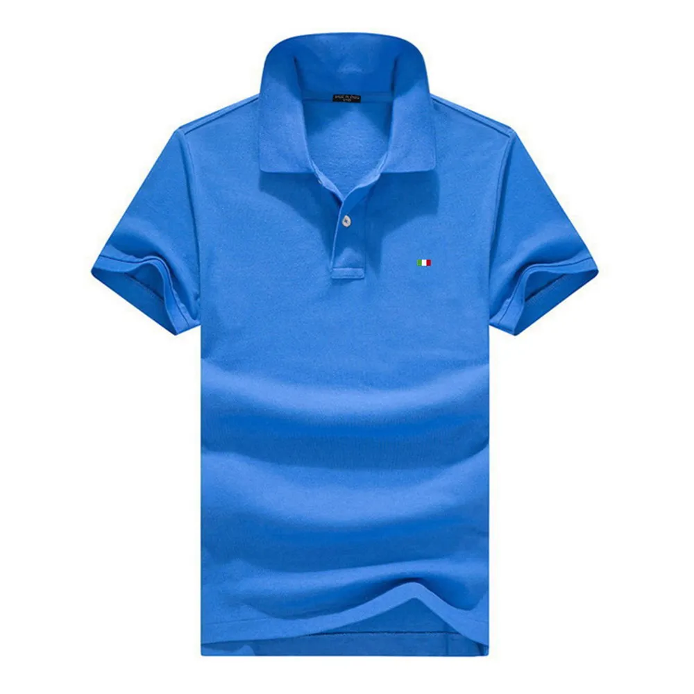

Brand Polo Shirt Men Summer High Quality Mens Short Sleeve Solid Color Embroidery Top Youth Business Casual Polo Shirt XS-5XL