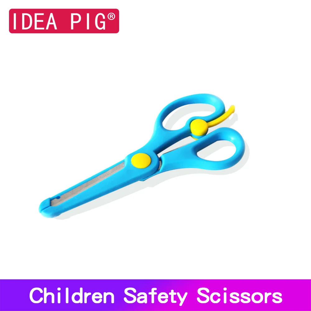 1 шт. мини безопасность круглая голова пластиковые ножницы DIY Студенческая