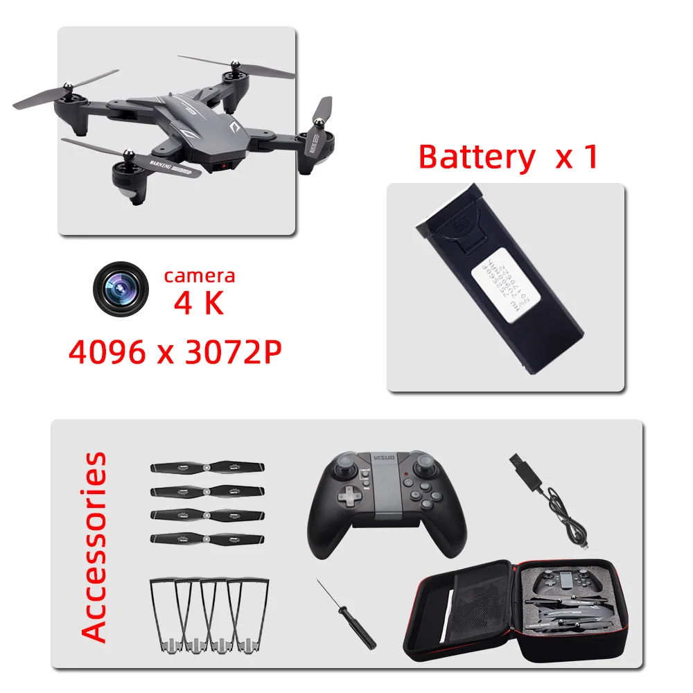 4K 1B bag XS816 Дроны с камерой HD Дрон Дистанционное управление вертолет Дрон 4 к игрушки Квадрокоптер drohne Квадрокоптер helikopter droni selfie VS SG106 - Цвет: 4K 1B bag