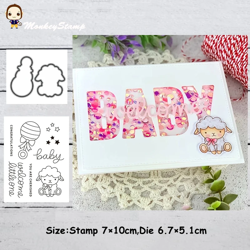 Металлические вырубные штампы и в виде обезьяны маленькой овцы трафарет для