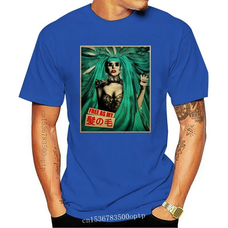 

New Lady Gaga Free As My Hair Black T-Shirt 2013 Canceled Tour Born This Way 2021 More Size And Colors Tee Shirt