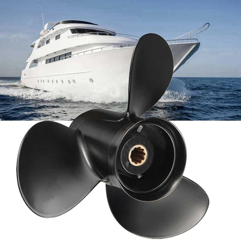 Подвесной Пропеллер из алюминиевого сплава для Tohatsu Mariner Mercury Nissan 25 30HP 10 Spline Tooths 346