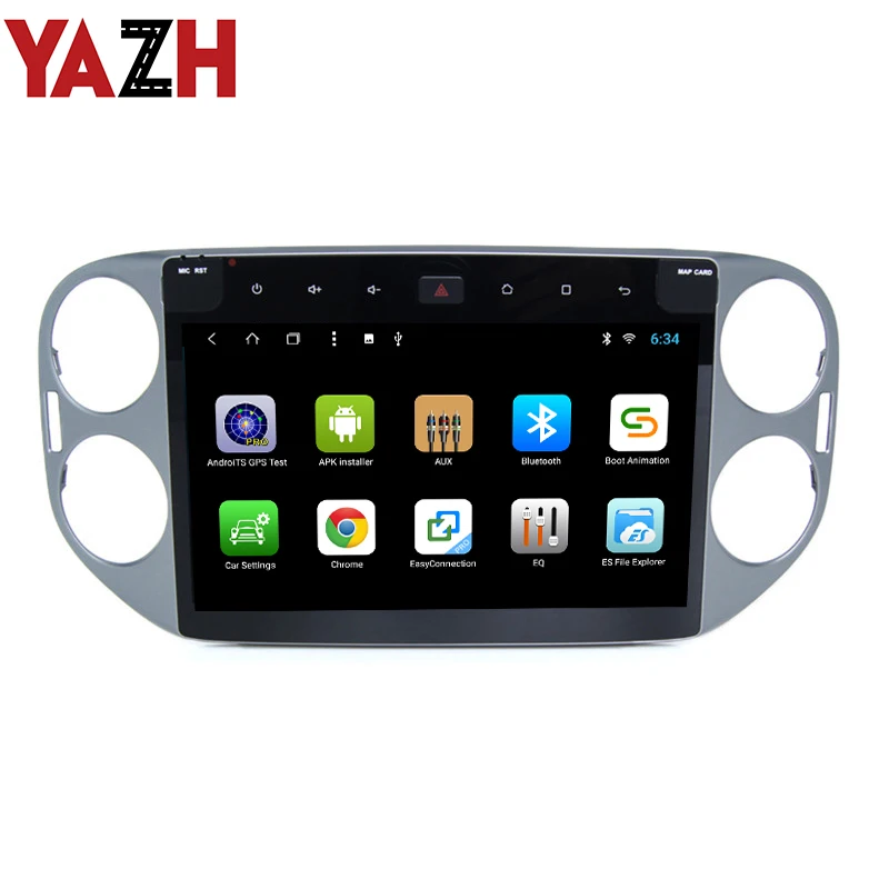 YAZH 2 din 10 1 дюймов TFT LCD IPS дисплей для VolksWagen Tiguan 2013 2014 2015 с Android 9 0 Bluetooth 5 Авто GPS