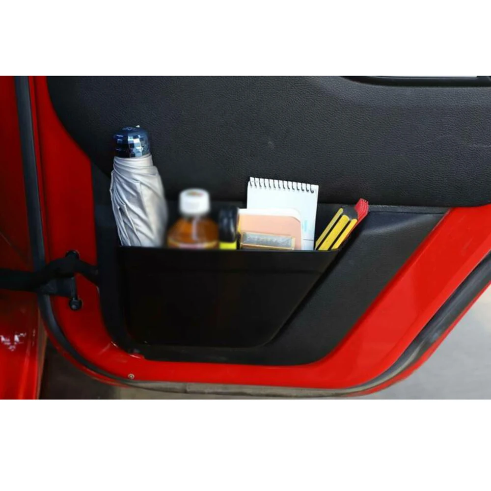 

Net Storage Box Organizer Parts Rear 2pcs ABS Black Door Interior Accessories
