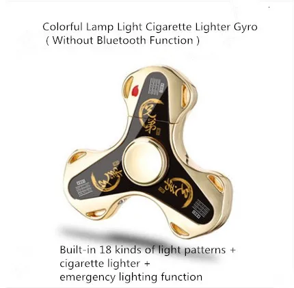 Go ld Умные пальцы с использованием освещения Spencer led и EDC код декомпрессии три руки Spencer led загрузка USB игрушки, Spencer - Цвет: Go ld