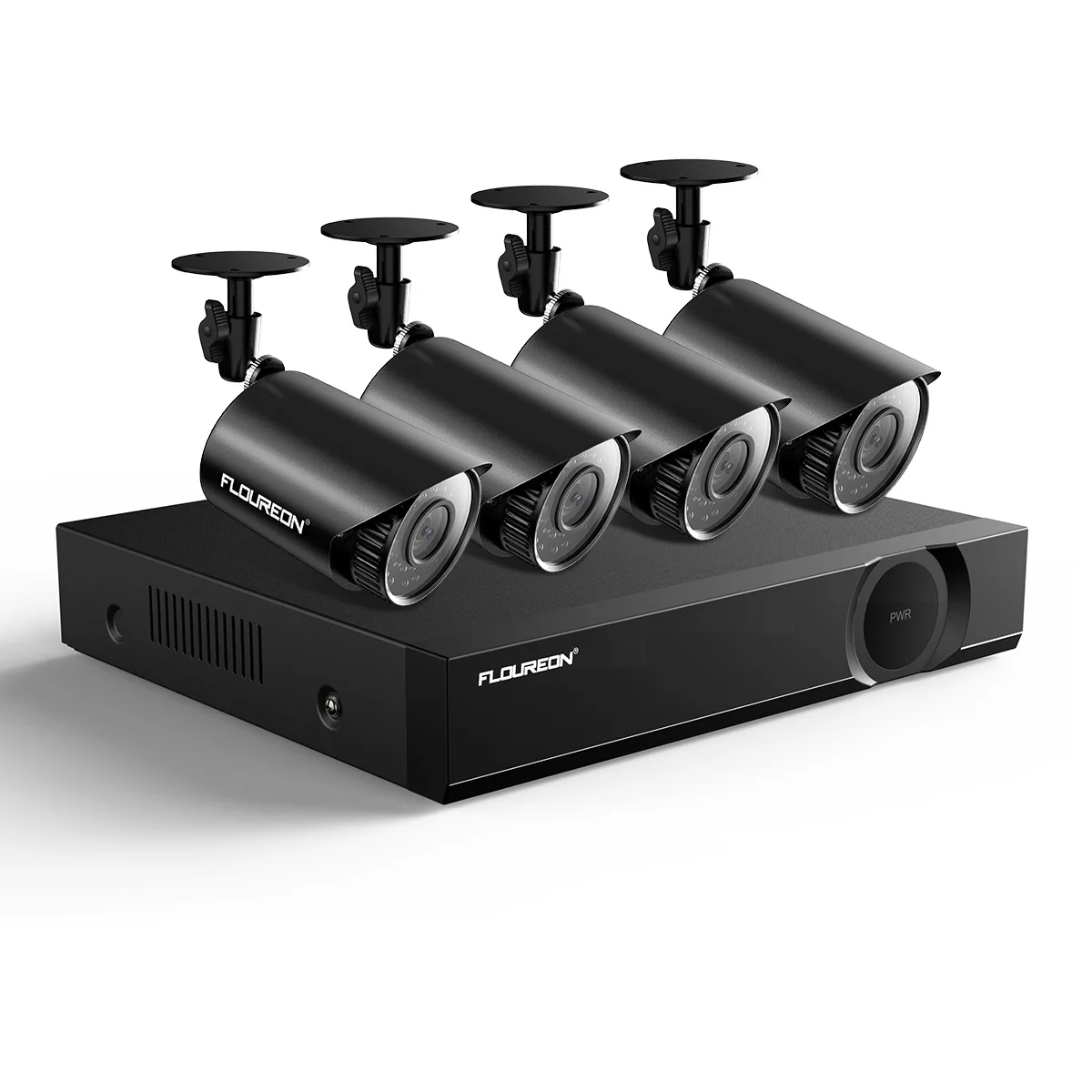 Floureon CCTV камера системы 4CH 1080N DVR рекордер комплект+ 4 шт 720p всепогодный Surveilance камера s обнаружения движения оповещения по электронной почте