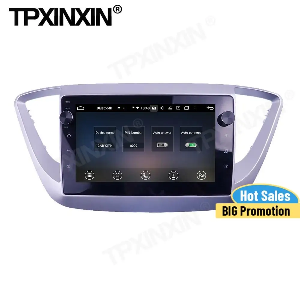 

Carplay Car Radio 2 Din Stereo Control Receiver Android For Hyundai Solaris 2016 2017 2018 GPS Player Navigation Audio Head Unit