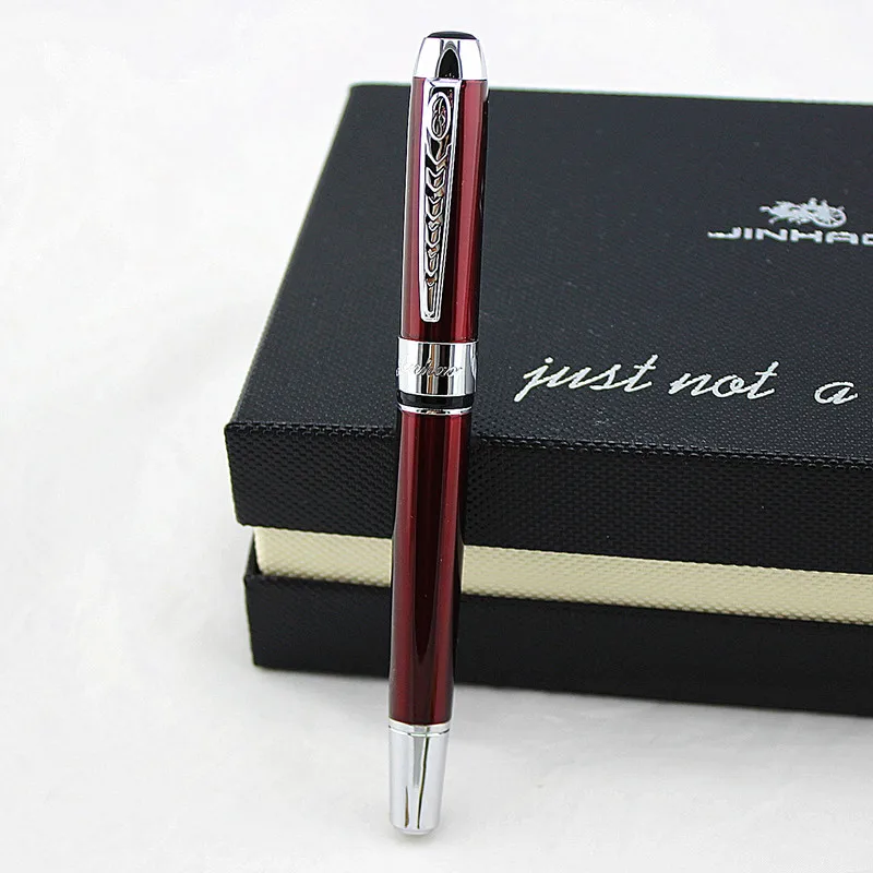 Jinhao 250 Гладкий зажим для шампанского и серебра 0,5 мм/1,0 мм ручка для каллиграфии высококачественная металлическая авторучка ручки для рождественского подарка