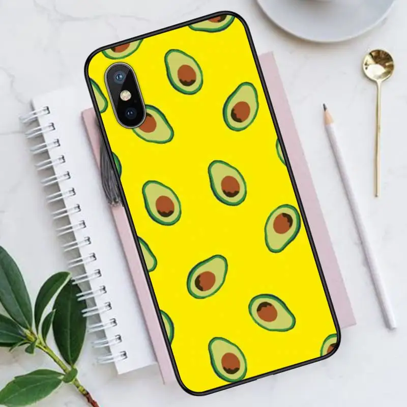 

Cute cartoon fruit avocado Phone Cases for iPhone 11 12 pro XS MAX 8 7 6 6S Plus X 5S SE 2020 XR Luxury brand shell funda coque
