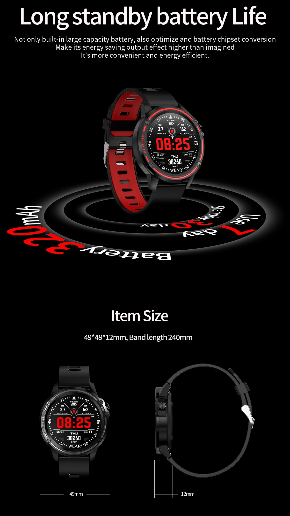 LEMDIOE ЭКГ ppg Смарт часы для мужчин ip68 Водонепроницаемый Спорт Здоровье smartwatch для Android IOS