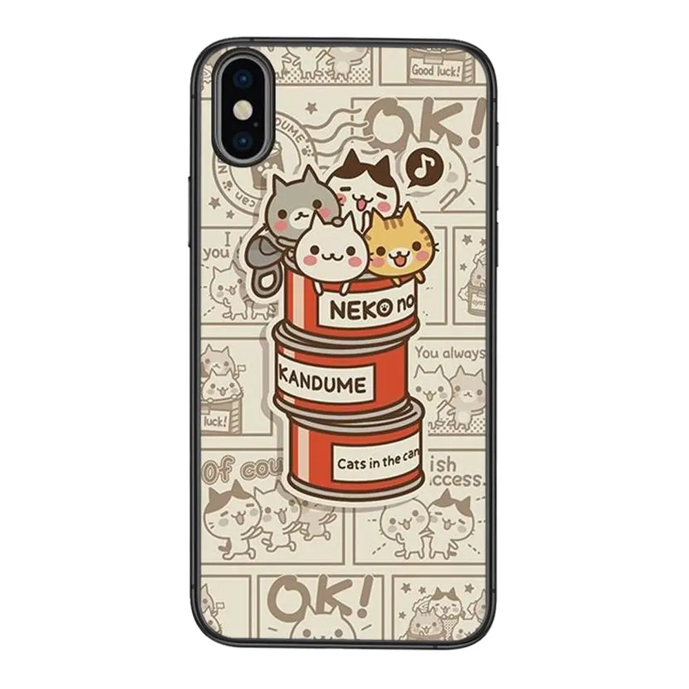 Kawaii Molang мультфильм аниме кот Рисунок для Galaxy Note 20 10 9 8 Lite Pro Ultra M51 M31 M30S A10 A10S A8 A7 A5 J6 J8