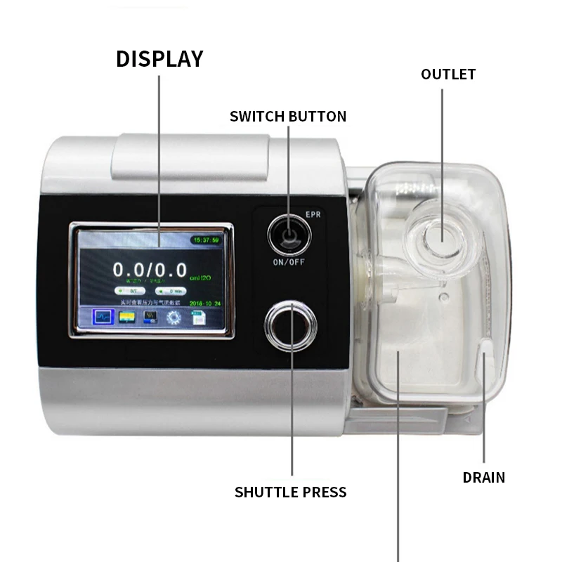 Двухуровневый ST неинвазивный вентилятор медицинский аппарат для вентиляции с