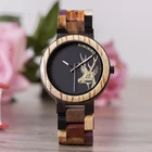 Деревянные мужские часы BOBO BIRD, часы для пары, мужские, показывают дату, женские наручные часы для влюбленных, кварцевые мужские часы в деревянной коробке, женские часы