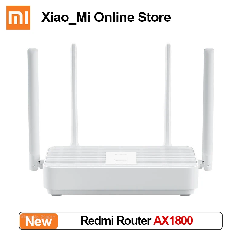 Роутер Xiaomi Redmi AX1800 WiFi 6 Gigabit 2 4G ретранслятор Wi-Fi 4 антенны сетевые роутеры 128 Мб |