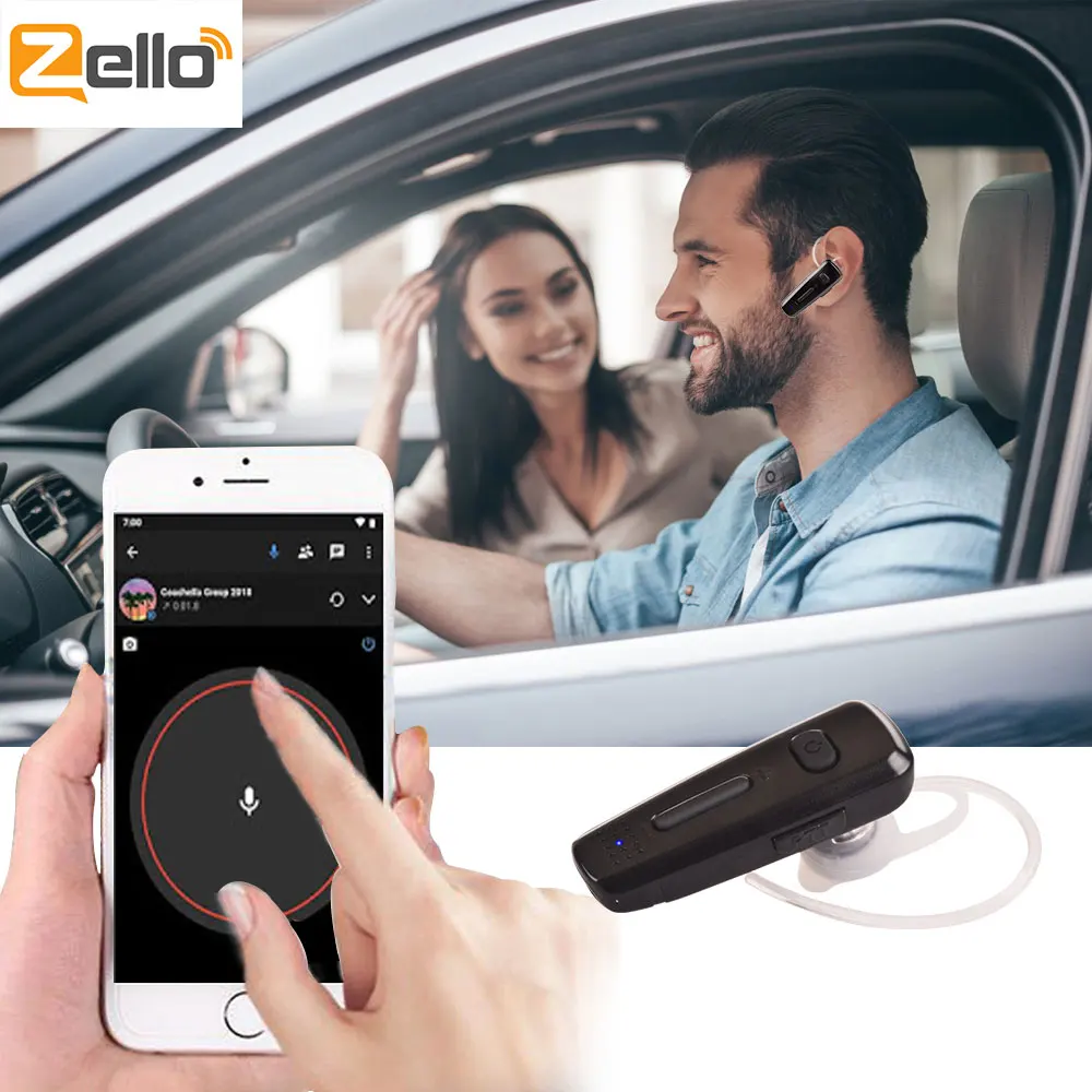 Новинка 2020 Беспроводная Bluetooth-колонка микрофонная гарнитура Zello Ptt Bluetooth для