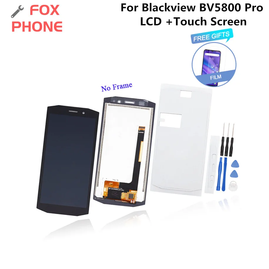 FOXPHON для Blackview BV5800 Pro ЖК дисплей и сенсорный экран с инструментами клеем 5 &quotдля +